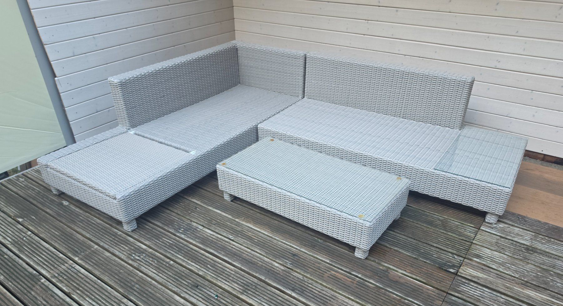 Sofas: Gartenlounge mit Beistelltisch – Gebraucht aus Etzgen von VierRingeA6 4