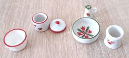 Mini-Porzellangeschirr - Vaisselle miniature en porcelaine