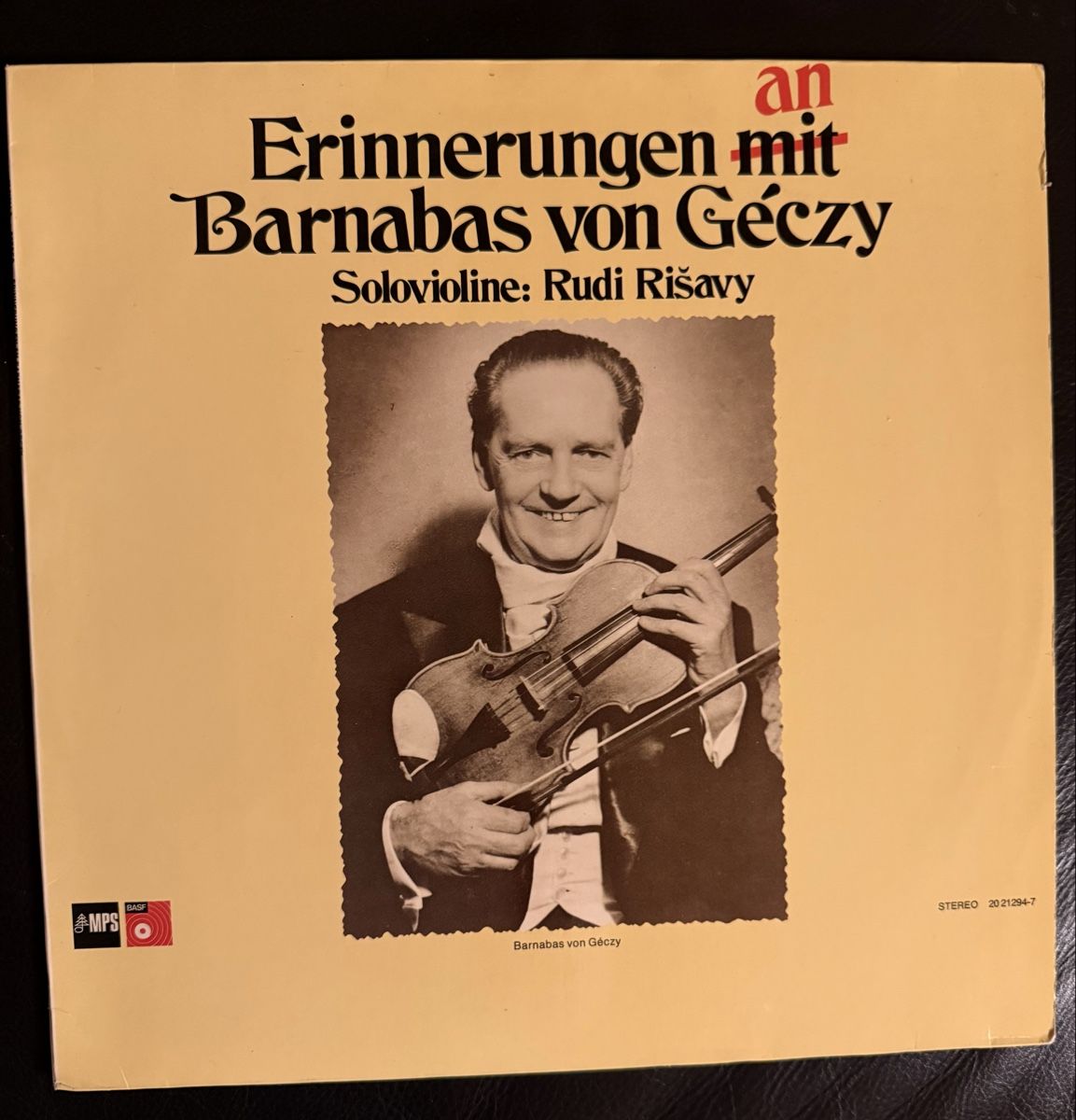 Schallplatten: Barnabas von Géczy - Schallplatte LP – Gebraucht aus Goldach von Messerguru
