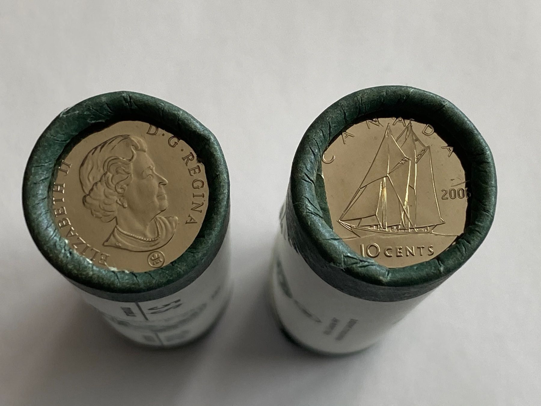 Tutti le monete: Kanada Original Roll 10 Cents 2006 Stgl. – Nuovo e nell'imballaggio originale da Gossau SG venduto da SammlerLarium 1