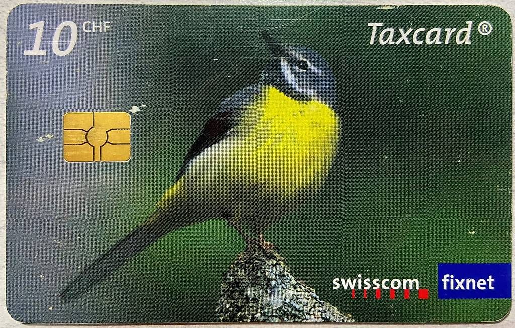 Schede telefoniche: Taxcard Swisscom - WWF Uccelli – Usato da Mendrisio venduto da Kirilippi