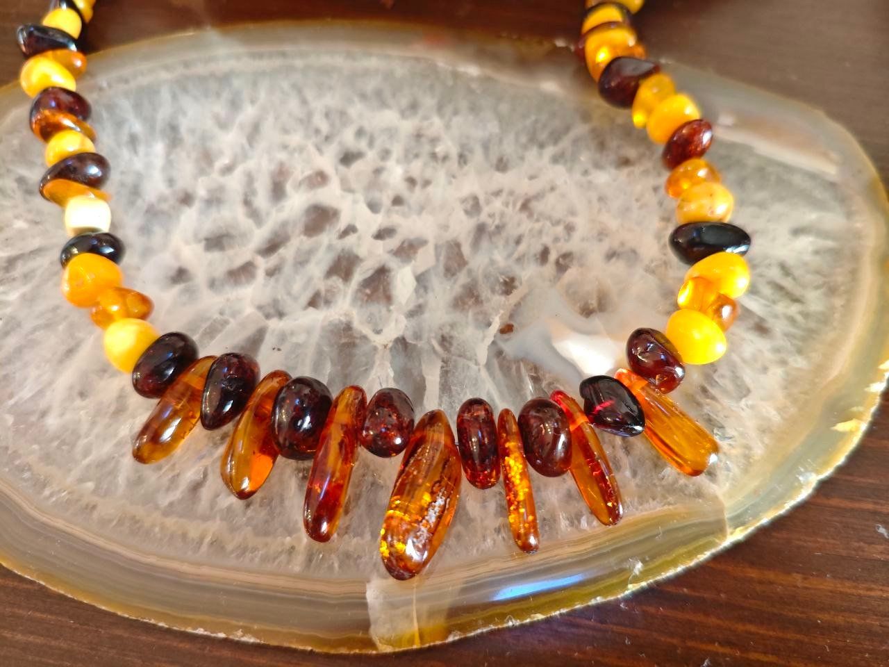 Catenine: ECHTE BERNSTEIN KETTE/COLLIER, 45 cm. LANG – Nuovo (secondo la descrizione) da Weiningen ZH venduto da actera 2