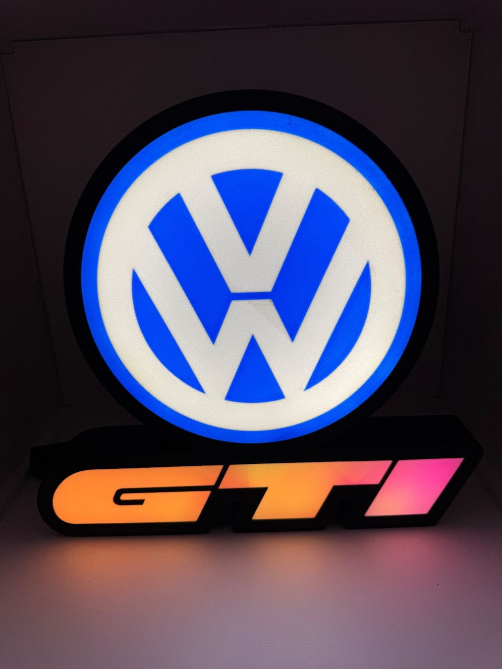 Lampen: Lightbox lumière led VW GTI RGB – Neu (gemäss Beschreibung) aus Vicques von PAMB3D 9