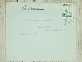 CL14 Enveloppe + Timbre Belgique 1939