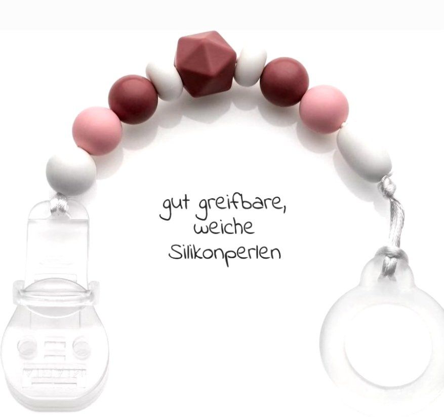 Succhiotti & catenelle porta ciuccio: Nuggikette rosa – Usato da Zürich venduto da Kris8050 5