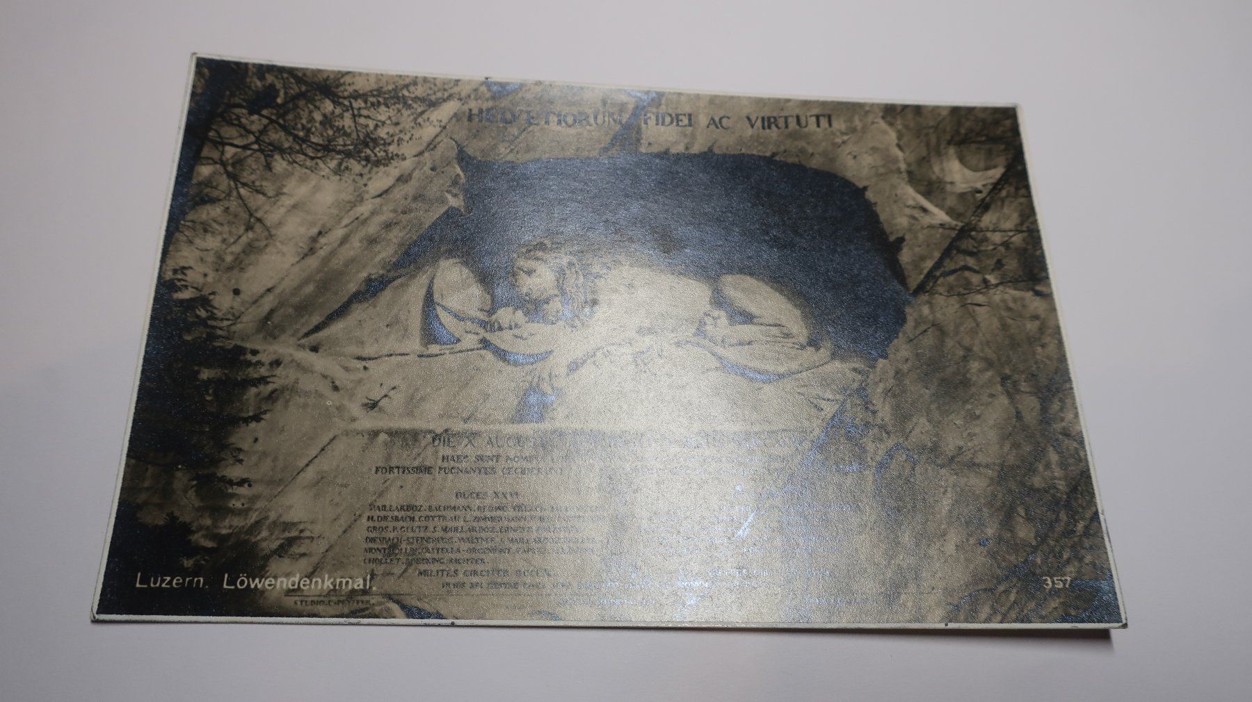 Cartoline postali: Luzern Löwendenkmal – Usato da Cormoret venduto da Pascalll2001 1