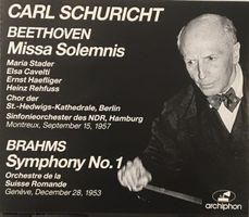 Beethoven - Missa solemnis / Brahms - Symphonie Nr. 1