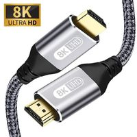 8K HDMI 2.1 Kabel 48Gbps 8K@60Hz 4K@120Hz UltraHD HDR 1meter
