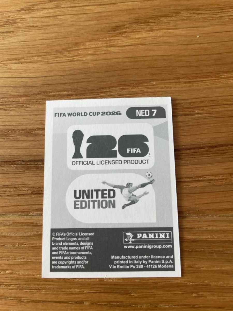 Panini Carte collezionabili:  Nathan Ake NED 7 WM 2026 – Nuovo (secondo la descrizione) da Berg TG venduto da Goldfroeschli 1