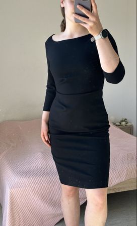 Élégante robe noire Marie Lund CPH, taille 38, parfait état!