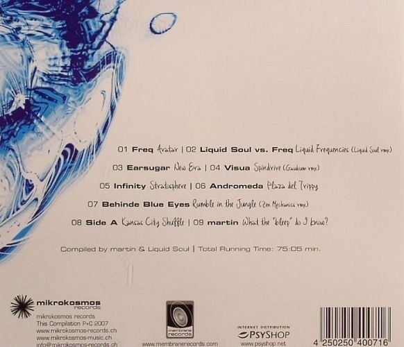 CD: Compiled by MARTIN & LIQUID SOUL (CD Extrasensory Perception – Usato da Zürich venduto da Tarafo5 1