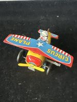 Blechspielzeug Flugzeug Circus Clown Oldtimer Aufziehspielze