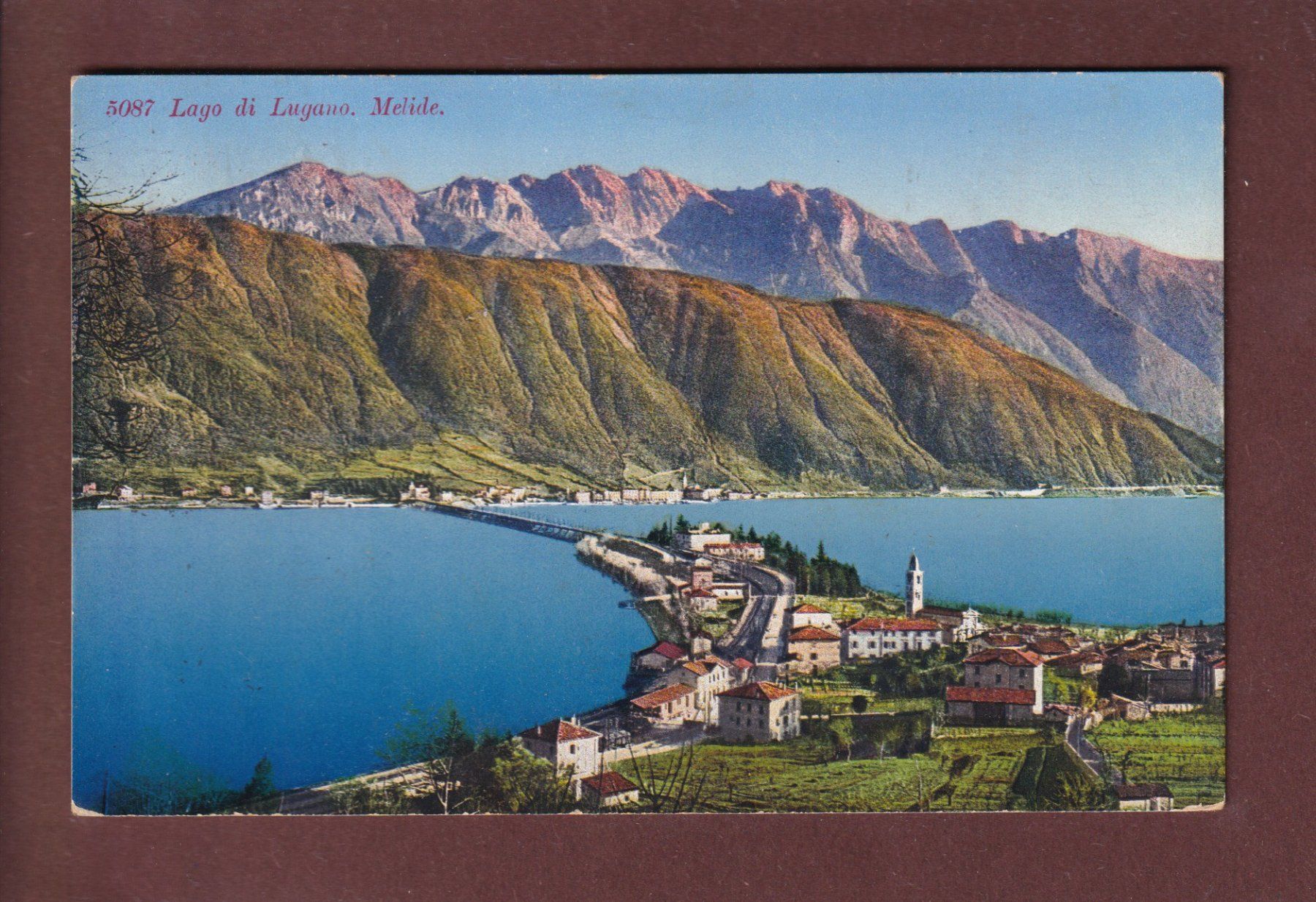 Ansichtskarten: MELIDE - 1929 – Gebraucht aus Pully von nicecards