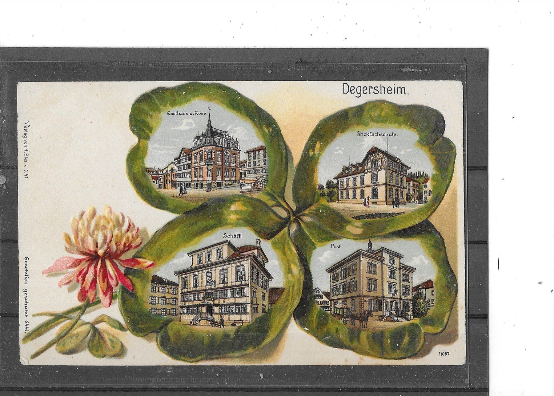 Cartoline postali: SG Degersheim (Litho) – Usato da Schocherswil venduto da Wilare