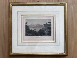 Magadino Lago Maggiore Stahlstich Lehwald