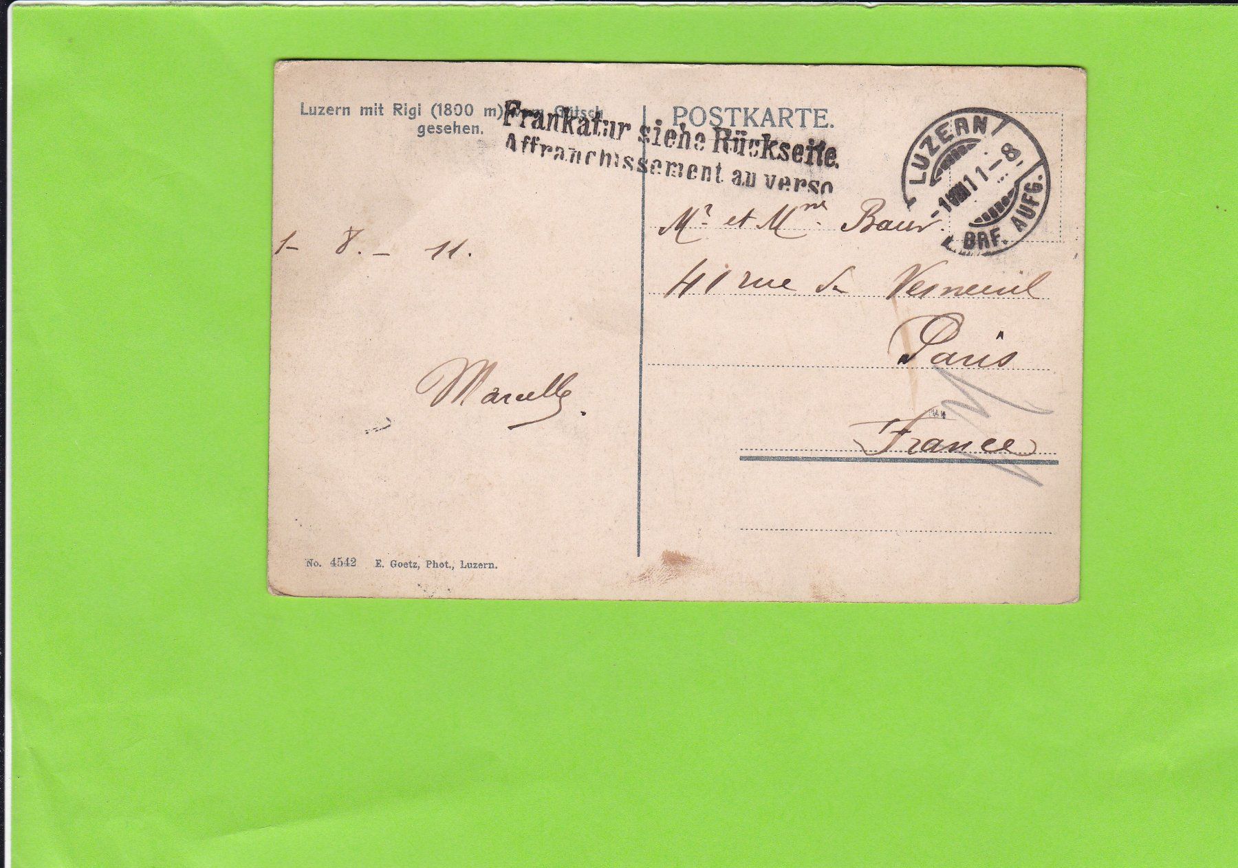 Cartes postales: Luzern mit Rigi – D'occasion à St. Peterzell par neckertal 1