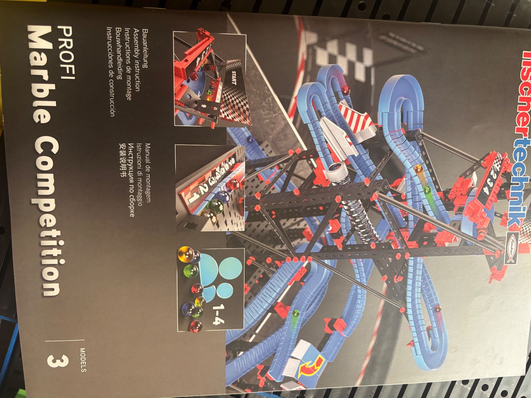 Fischer Kit di costruzioni: Fischertechnik Profi Marble Competition, 702 Teile ab 8J – Usato da Schmerikon venduto da Mueramusik 2