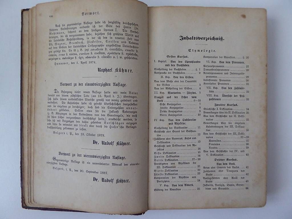 Bücher: Elementargrammatik der lateinischen Sprache von 1887 – Gebraucht aus Dietlikon von Woodgate 1