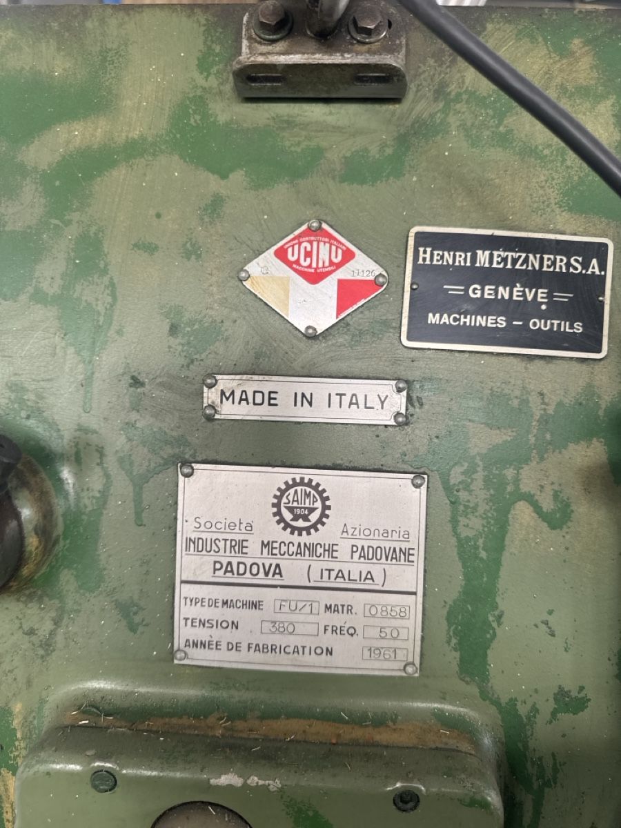 Tutte le macchine: Fraiseuse SAIMP FU-1 avec accessoires, 1961 – Usato da Aarberg venduto da SNMachines 5