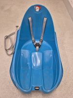 Kinderschlitten EDA blau mit Gurte