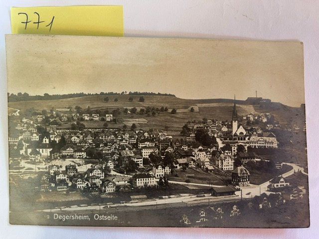Cartoline postali: alte Ansichtskarte Degersheim Ostseite, 1919 – Usato da Niederwil AG venduto da dahu75