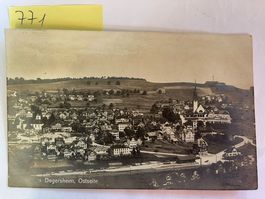 alte Ansichtskarte Degersheim Ostseite, 1919