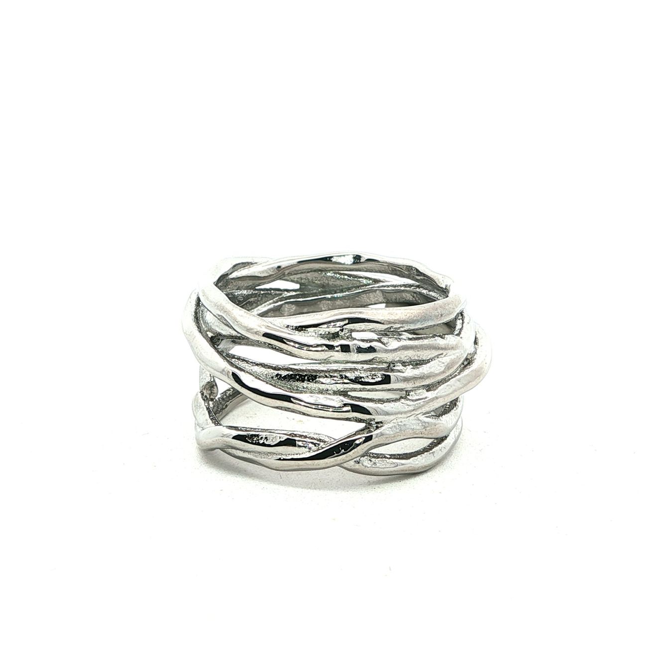 Olga Ribler Anelli: Edelstahl Wickel Ring Ringgrösse 59 – Nuovo (secondo la descrizione) da Luzern venduto da Schmuckoutlet 5