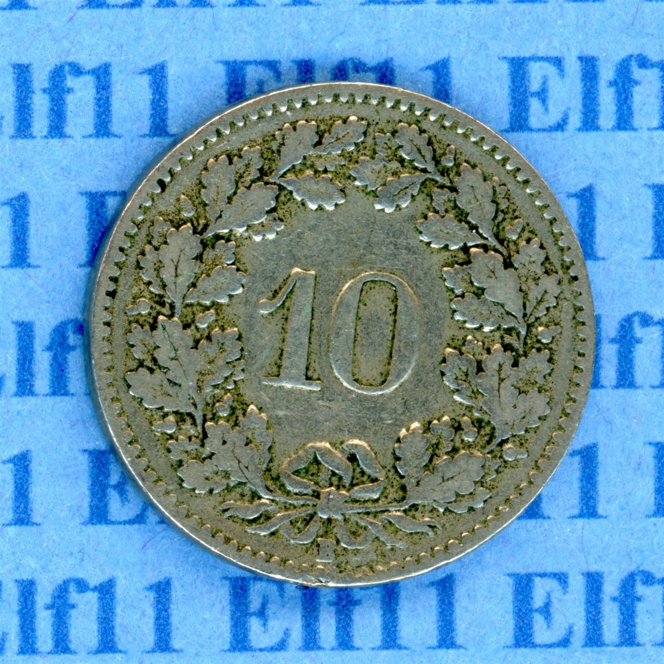 Alle Münzen: CHF___0.10 1912 s-ss 10 Rappen – Gebraucht aus Widnau von Elf11 1