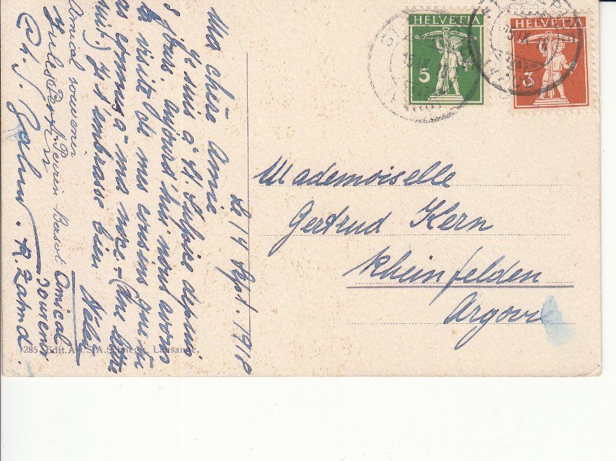 Ansichtskarten: St. Sulpice 1918 – Gebraucht aus Bürglen TG von StampGraf 1