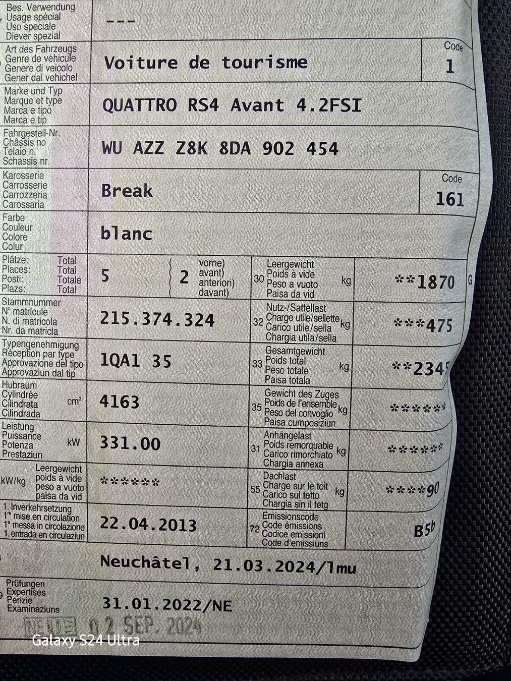 Audi Automobili: AUDI RS4 QUATTRO SPÉCIAL – Usato da CERNIER venduto da GarageConcept-Car 9