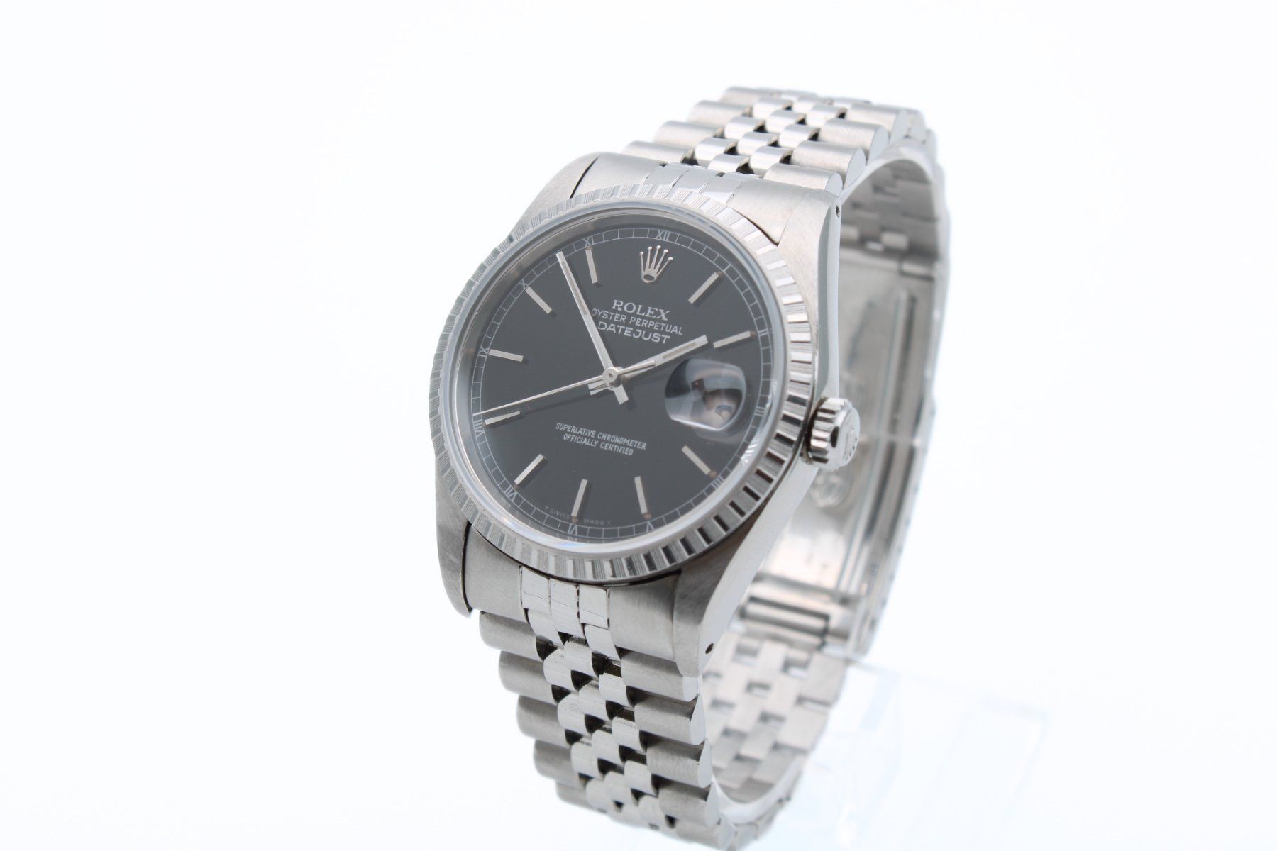 Rolex Orologi: Rolex Datejust Ref. 16220 – Black Dial – Usato da Zürich venduto da Alphawatch 2