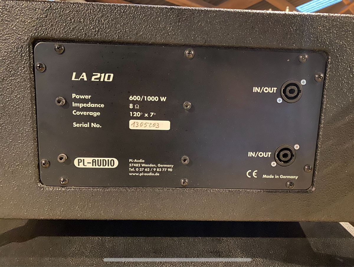 Haut-parleurs: Line Array Pl Audio La210 + B3 und Amping // Spielbereit – D'occasion à Niederwil SG par LarsKeller 1