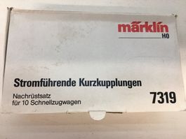 Märklin H0 7319 Stromführende Kurzkupplungen in OVP