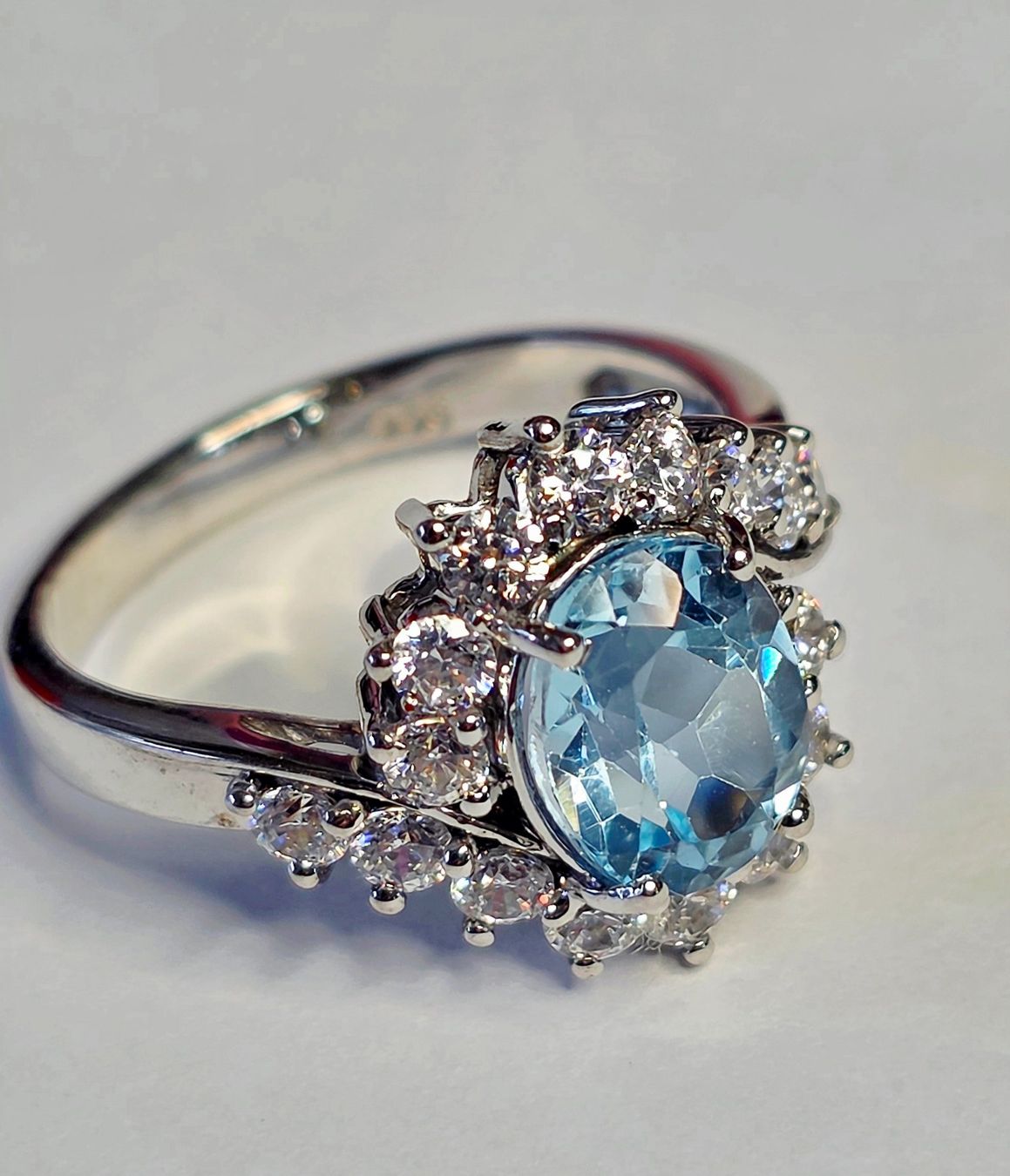 Bagues: Blau Topas Silber Ring – Neuf (Voir description) à Zürich par adriben 9