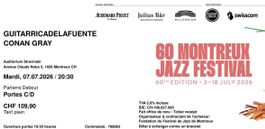 Ticket Conan Gray, Montreux Jazz Festival