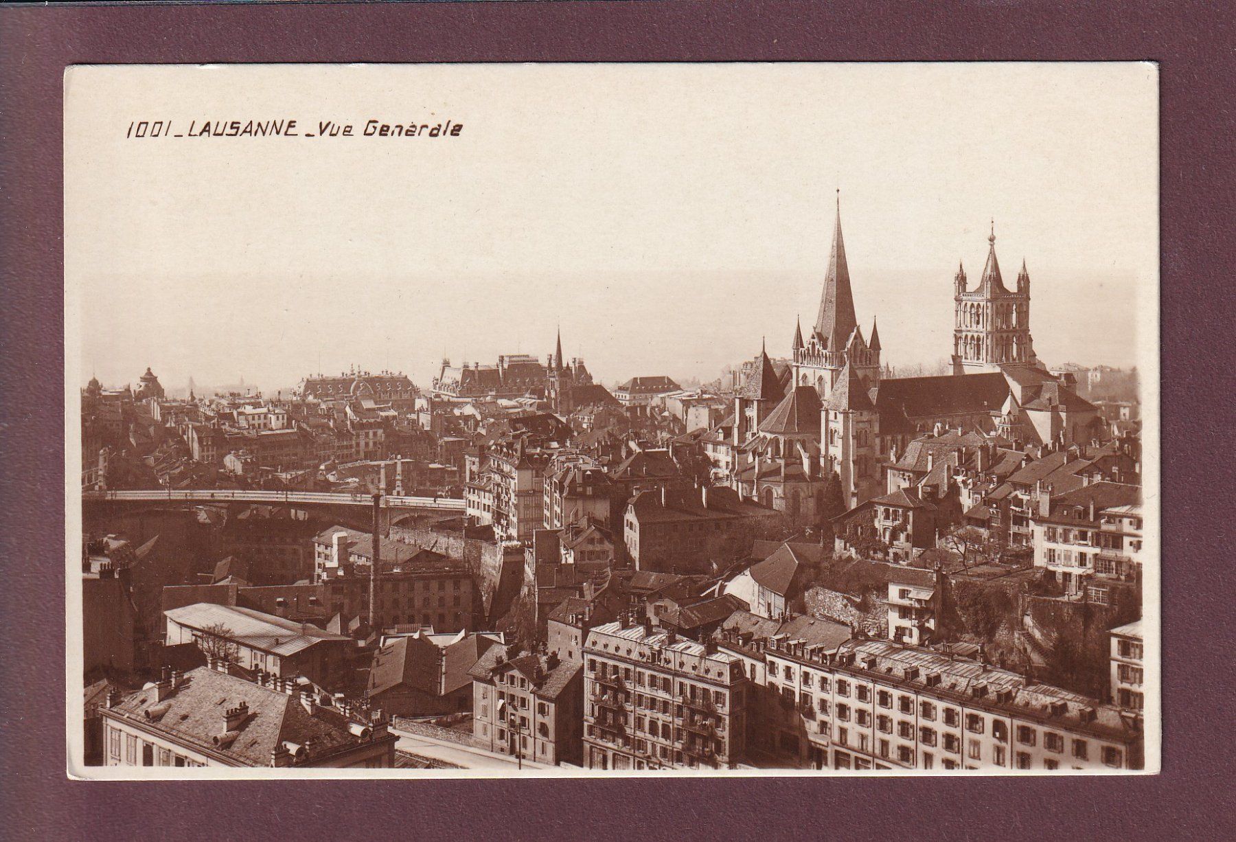 Cartoline postali: LAUSANNE - Pont Bessières – Usato da Pully venduto da nicecards