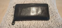 Portemonnaie aunts & uncles Leder schwarz gebraucht