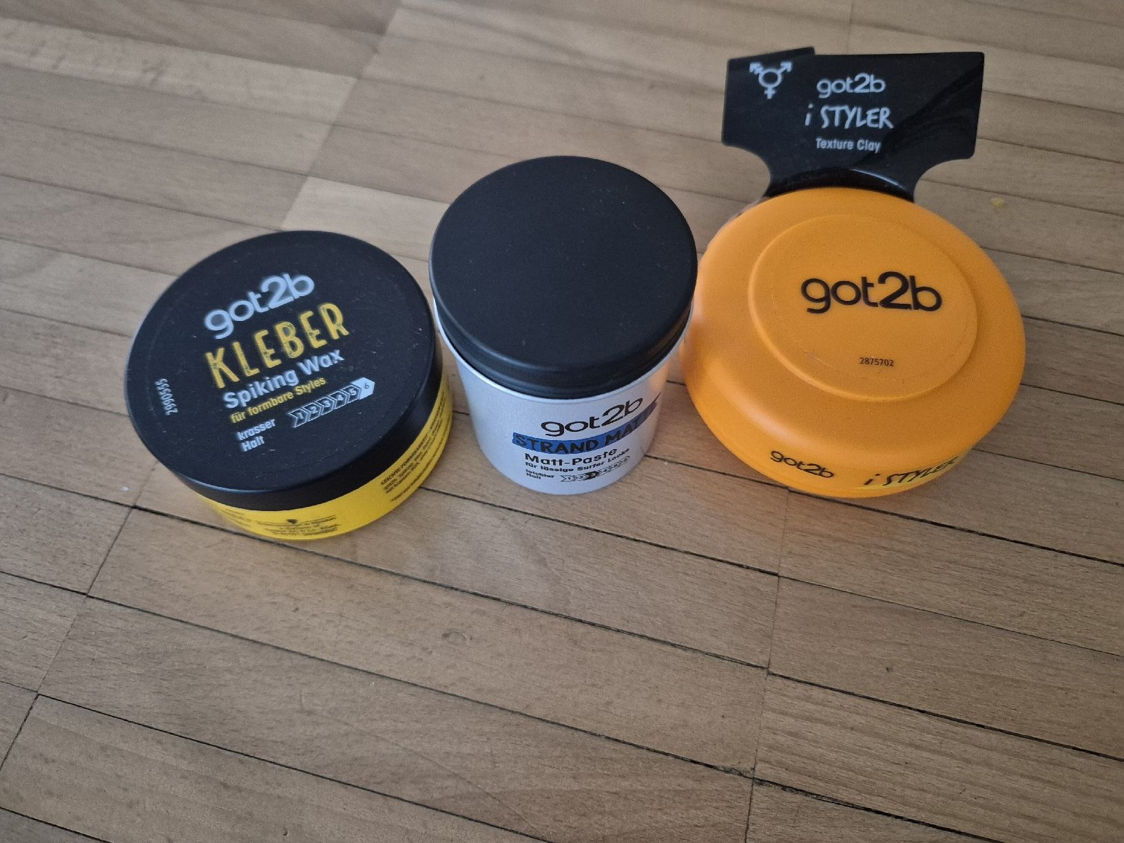 Prodotti per capelli: 3x Haarwachs / Haargel, OVP – Nuovo e nell'imballaggio originale da Bern venduto da grisu_79