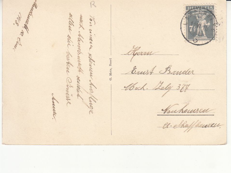 Cartoline postali: Abendsmatt 1918 – Usato da Bürglen TG venduto da StampGraf 1