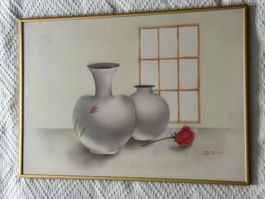 Bild Stillleben mit Vasen signiert 1987