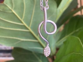 Kette mit Anhänger Schlange ca. 40 + 5 cm
