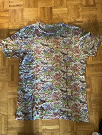 T-shirt imprimé floral, idéal printemps 🌺👕