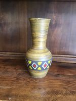 Vintage Jasba Keramik Vase 71-25 W. Germany Retro Braun