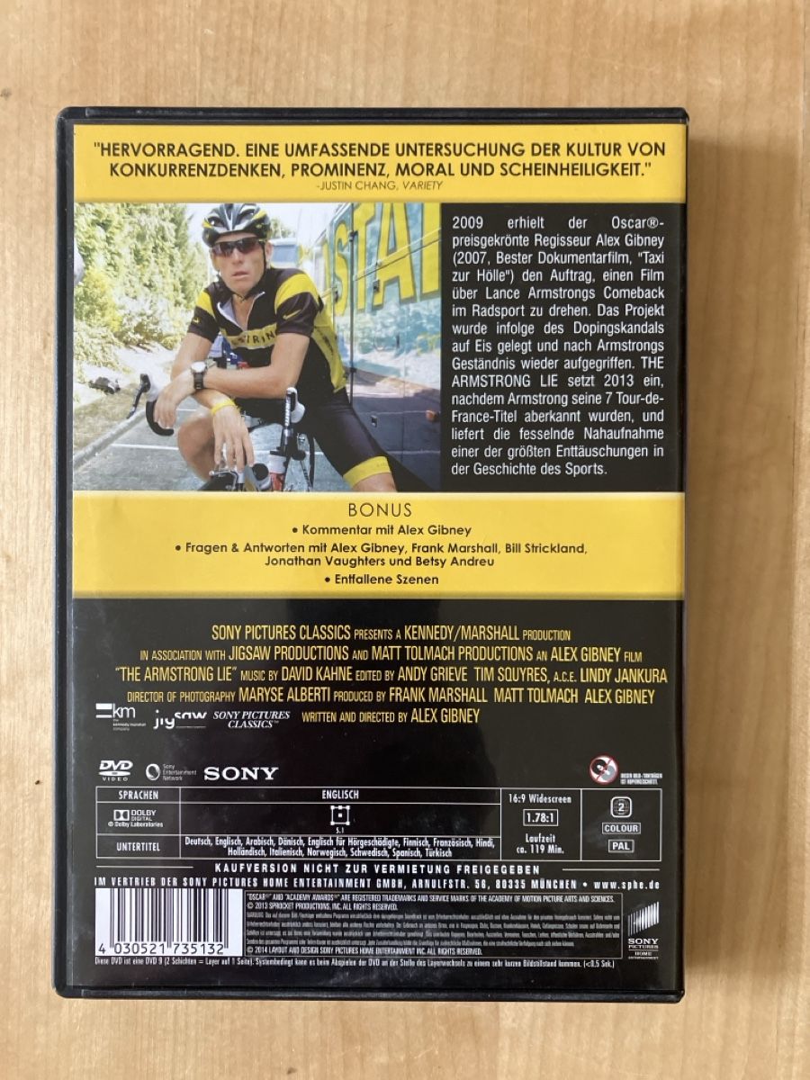 Tutti i DVDs: Die Armstrong-Lüge DVD – Usato da Glarus venduto da Jhuber78 1
