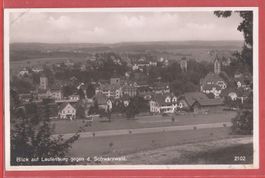 Laufenburg - Blick gegen Schwarzwald - Bahnpoststempel 1939