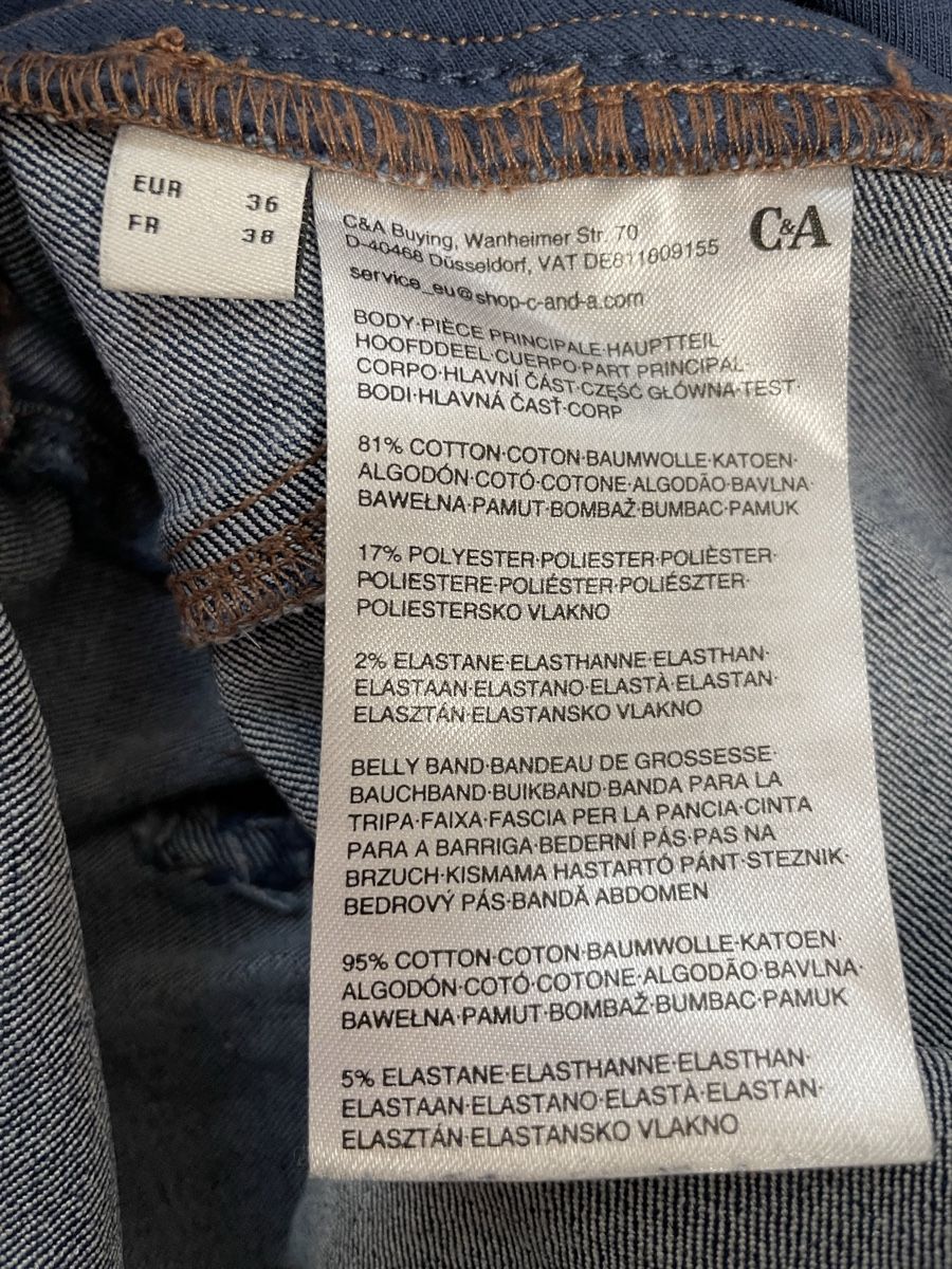 C&A Jeans: C&A Mama Umstandsjeans Gr. 36 – Usato da Schönenberg ZH venduto da fri_w6t6 3