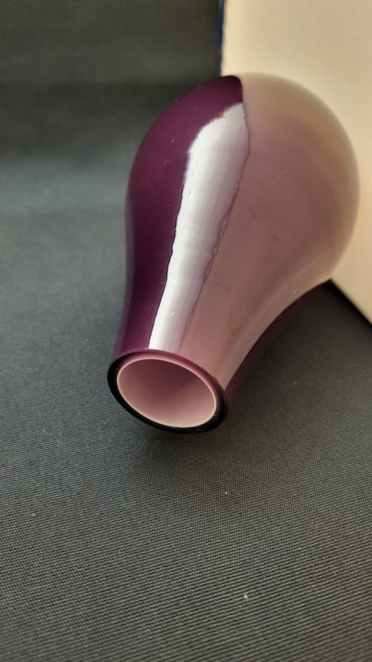 Vasi & Recipienti: Lila Überfangglas-Vase – Usato da Basel venduto da spinne02 3