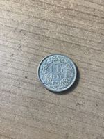 1 Schweizer Franken Silber Münze Jahrgang 1960