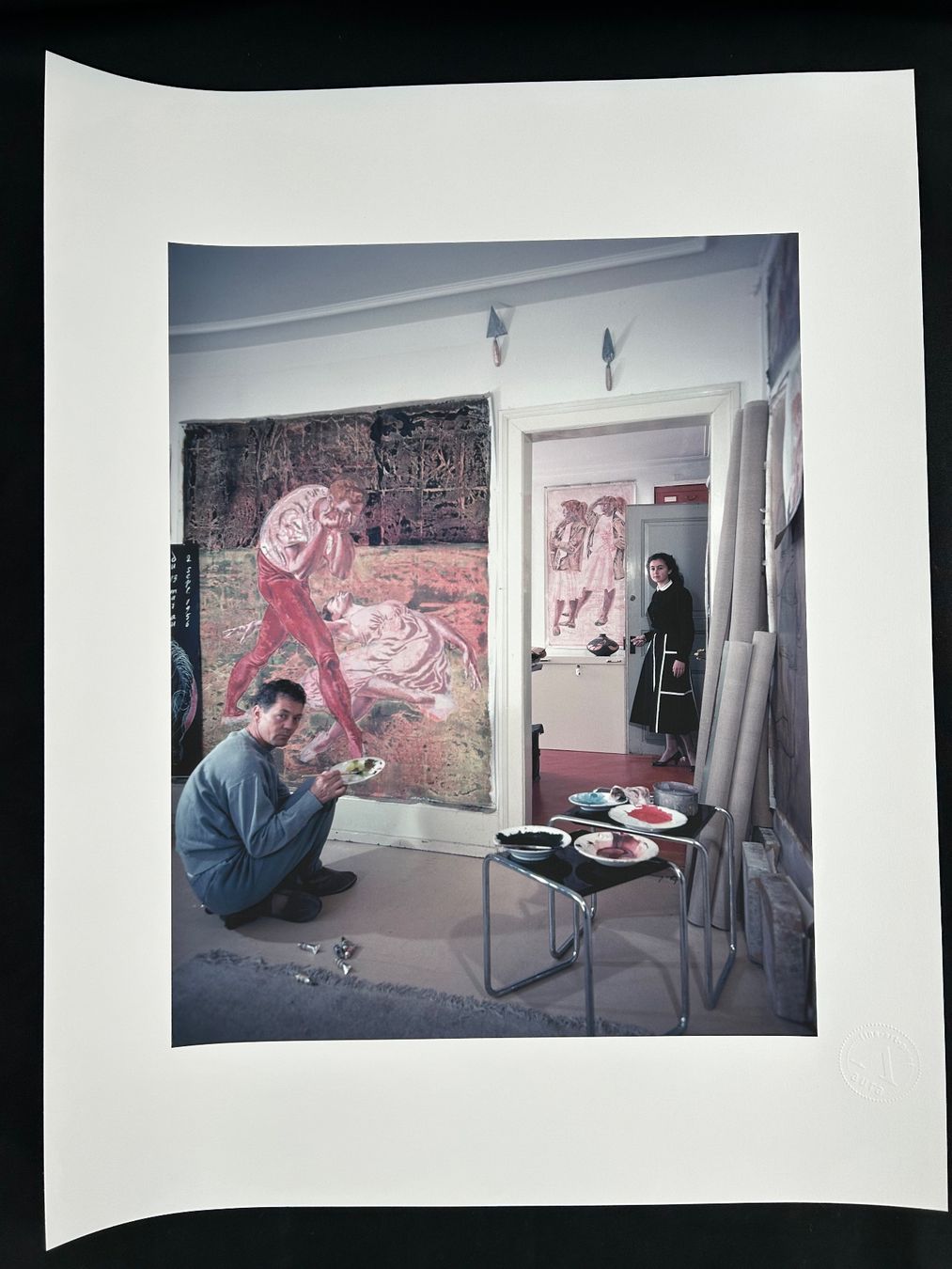 Foto & Immagini: Originalfotografie Peter Ammon "Hans Erni im Atelier" – Usato da Eschenbach LU venduto da rog_y5bx