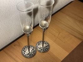 2 flûtes à champagne en cristal THINGS REMEMBERED